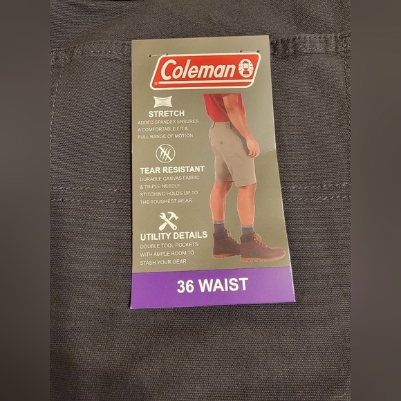 NWT Coleman Men's Cargo Shorts - Picture 3 of 3